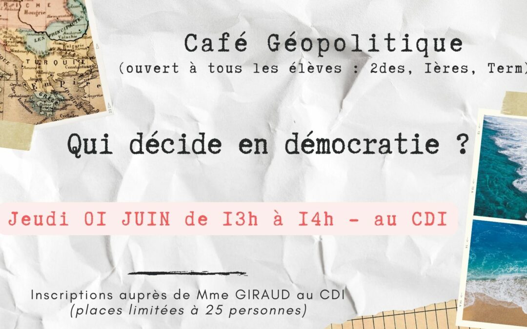 Café Géopolitique – 01/06/2023