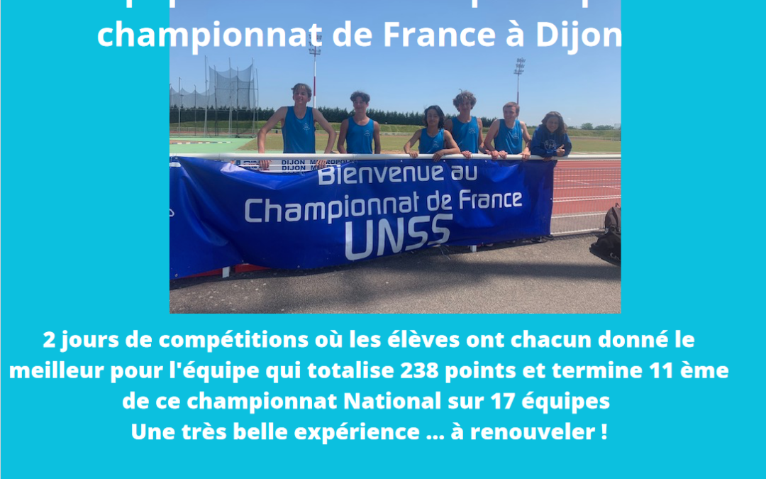 UNSS: Championnat de France UNSS