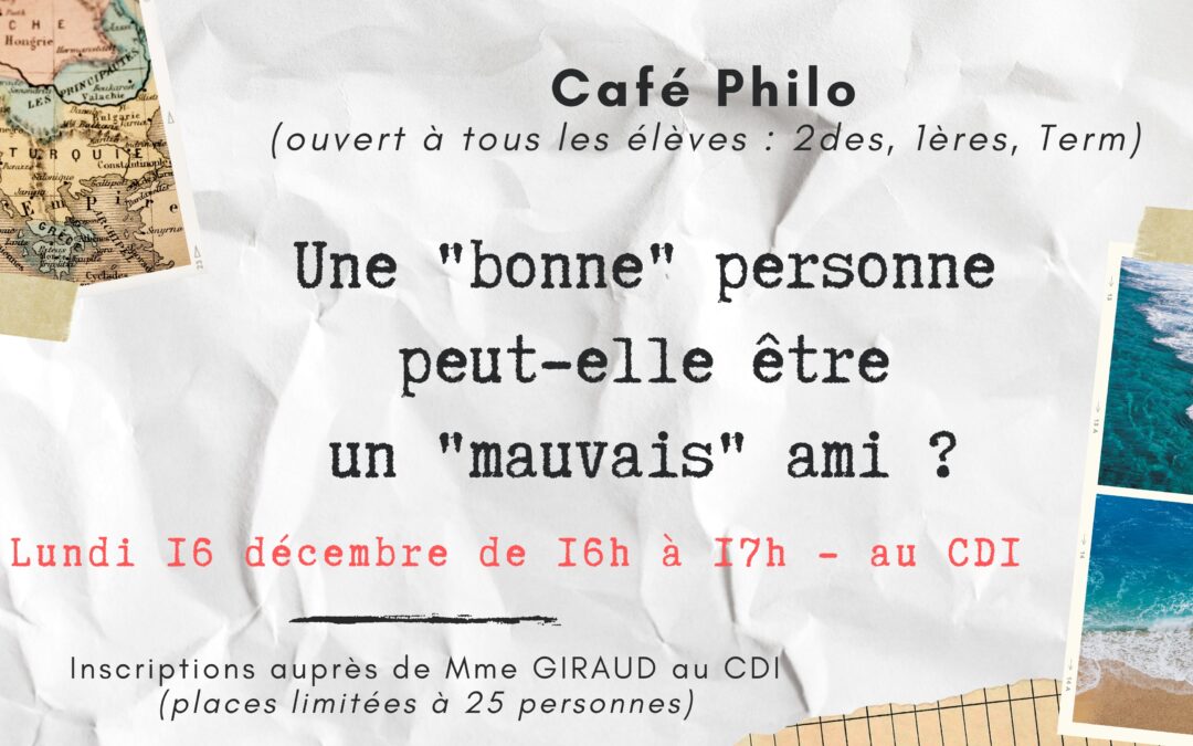 Café Philo – 16/12/2024